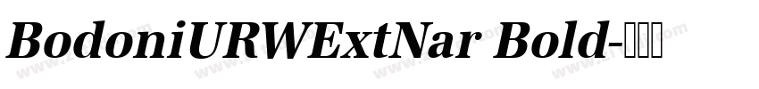 BodoniURWExtNar Bold字体转换